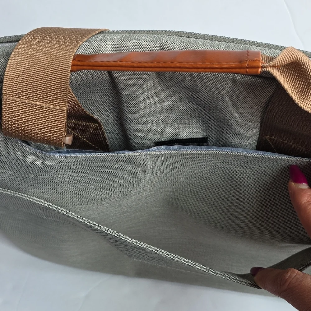 Lacdo Stylish Gray Laptop Bag for Men